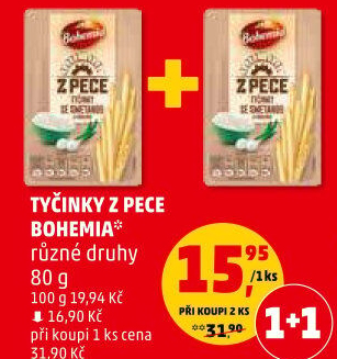 Tyčinky Z pece Bohemia Chips