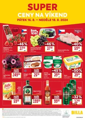 akční leták BILLA 14.8.2024-20.8.2024