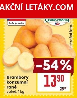 Brambory konzumní rané Česká farma