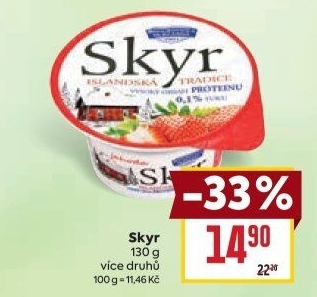 Dezert zakysaný ochucený Skyr Bohušovická mlékárna