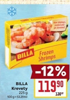 Krevety mražené Billa