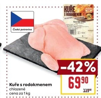 Kuře s rodokmenem Vodňanské kuře