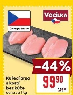Kuřecí prsa s kostí Vocílka
