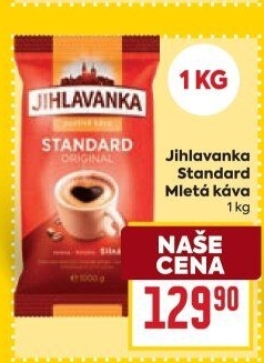 Mletá káva Standard Jihlavanka