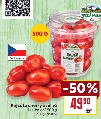 Rajčata cherry Česká farma