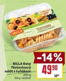 Salát s těstovinami a tuňákem Easy Billa