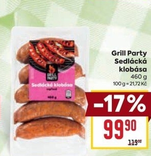 Sedlácká klobása Grill Party