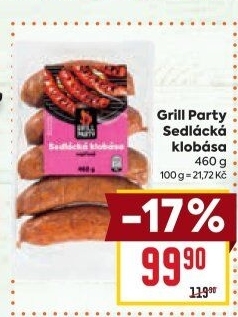 Sedlácká klobása Grill Party