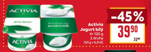 Bílý jogurt Activia Danone