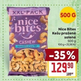 Kešu pražené Nice Bites