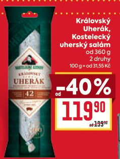 Salám Uherák královský Kostelecké uzeniny