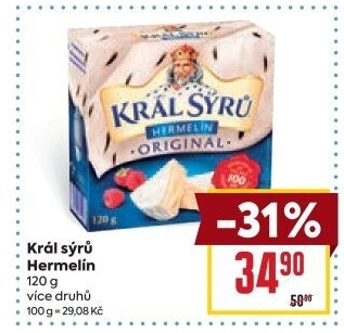 Sýr Hermelín Král sýrů