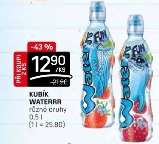 Ochucená voda Waterrr Kubík