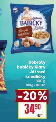 Knedlíčky játrové mražené Dobroty Babičky Kláry
