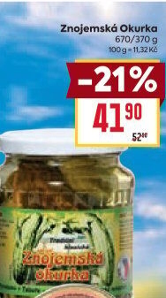 Okurky Znojemská okurka