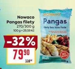 Pangasius filety mražený Nowaco
