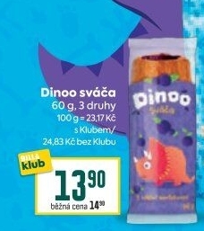Pečivo Sváča s náplní Dinoo