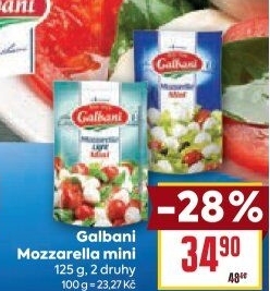 Sýr Mozzarella Galbani mini