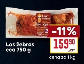 Vepřová žebra uzená Los Žebros Láďa Grileman Kostelecké uzeniny