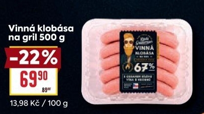 Vinná klobása na grilLáďa Grileman Kostelecké uzeniny