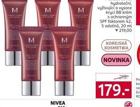 BB krém SPF 42 Perfect Cover Missha