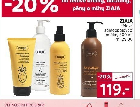 Mléko samoopalovací Ziaja