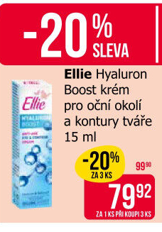 Krém pro oční okolí a kontury tváře Hyaluron Boost Ellie