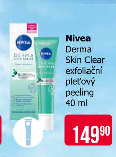 Noční pleťový peeling Derma Skin Clear Nivea