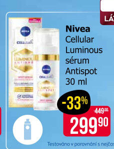 Sérum pleťové Cellular Luminous Anti-spot Nivea