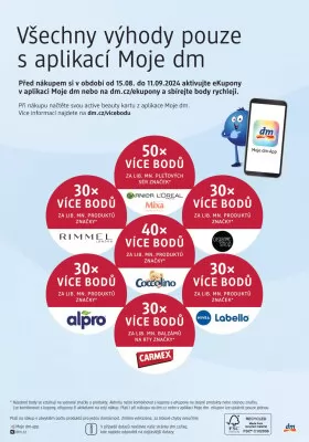 akční leták dm drogerie 15.8.2024-11.9.2024