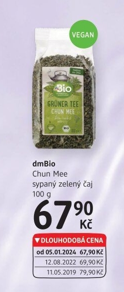 Čaj sypaný zelený Chun Mee dm Bio