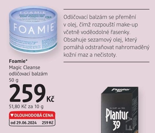 Odličovací balzám na obličej Magic Cleanse Foamie