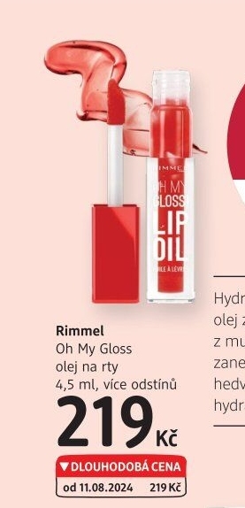 Olej na rty Oh My Gloss Rimmel