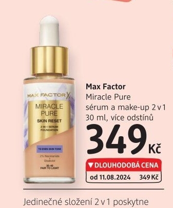 Pleťové sérum a make up 2v1 Miracle Pure Max Factor