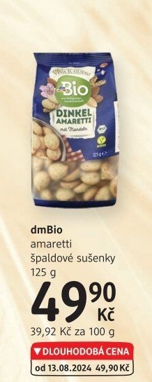 Špaldové sušenky Amaretti veganské Viva il Gusto dm Bio