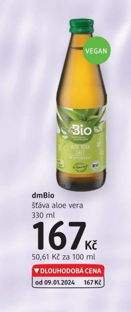Šťáva aloe veradm Bio