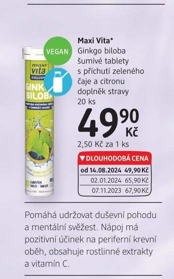 Šumivé tablety MaxiVita