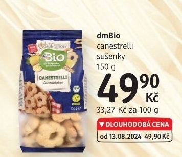 Sušenky Canestrelli veganské Viva il Gusto dm Bio