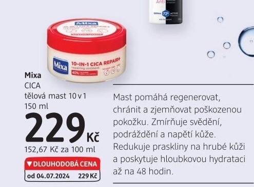 Tělová mast 10v1 Cica Mixa
