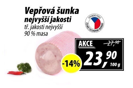 Šunka vepřová nejvyšší jakosti