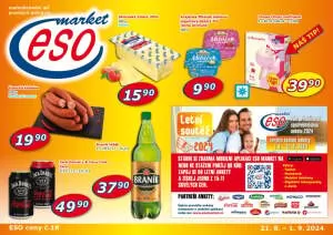 akční leták ESO MARKET 21.8.2024-1.9.2024