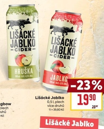 Cider Lišácké jablko Heineken