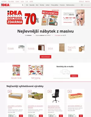 akční leták IDEA nábytek 20.8.2024-26.8.2024