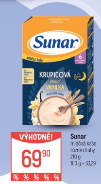 Kaše mléčná Dobrou noc Sunar