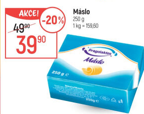 Máslo Mlékárna Pragolaktos