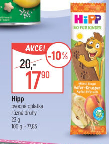 Müsli tyčinka ovocná pro děti Bio HiPP