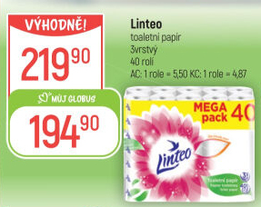 Toaletní papír 3vrstvý Linteo