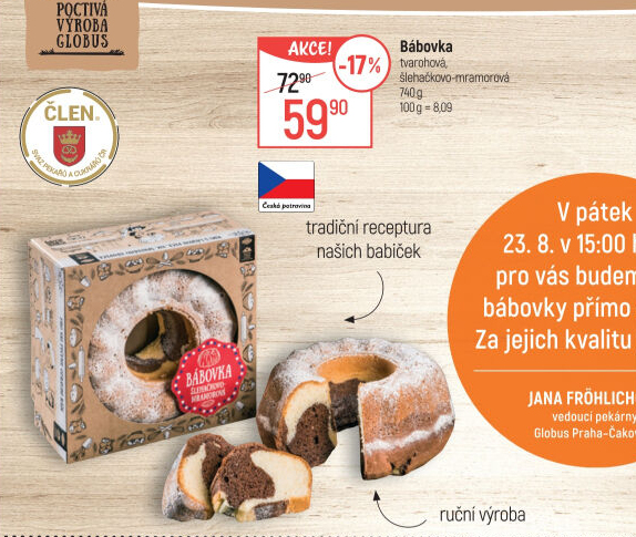 Bábovka Globus