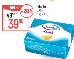 Máslo Mlékárna Pragolaktos