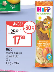 Müsli tyčinka ovocná pro děti Bio HiPP
